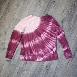 Old Navy Vintage Crew Neck Tiedye Pink {Medium}